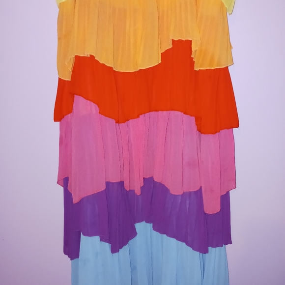 Colorful Layered Women's Skirt - Picture 9 of 10